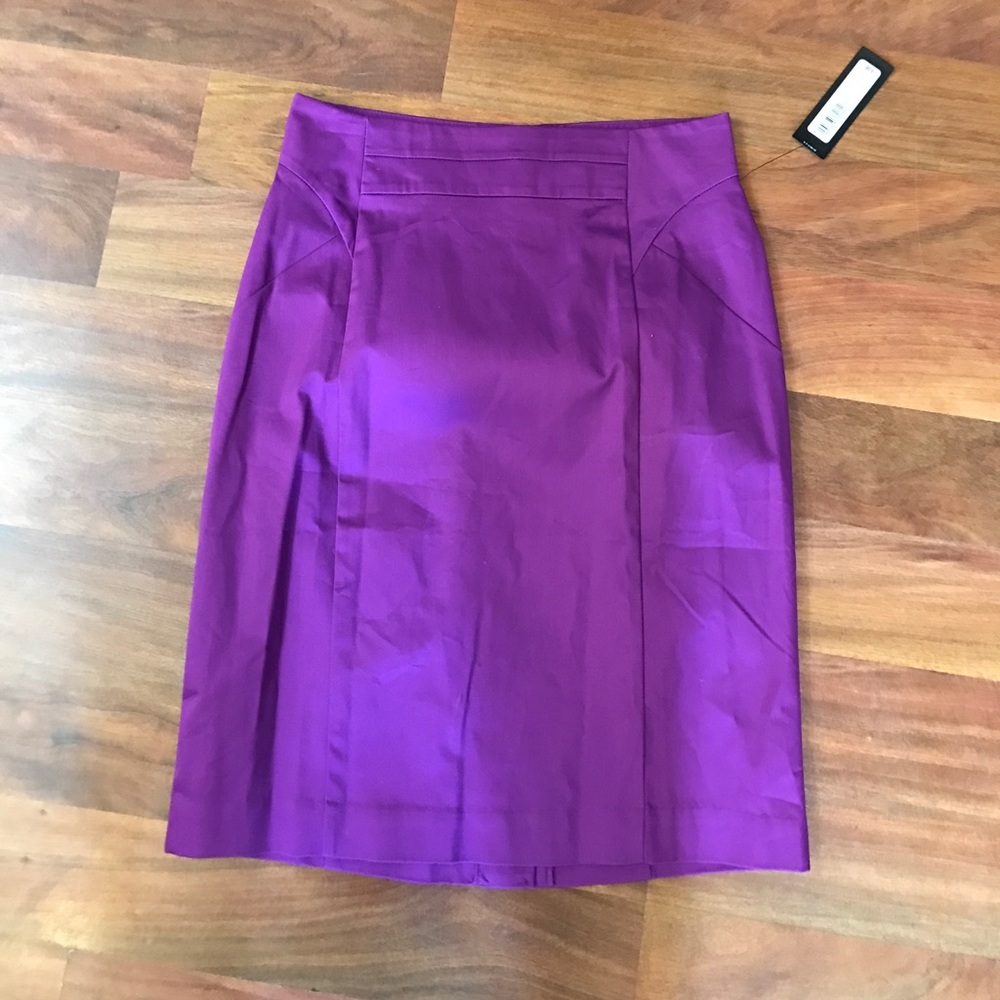Worthington purple pencil skirt size 6